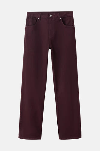 Pantalon 5 poches - bordeaux