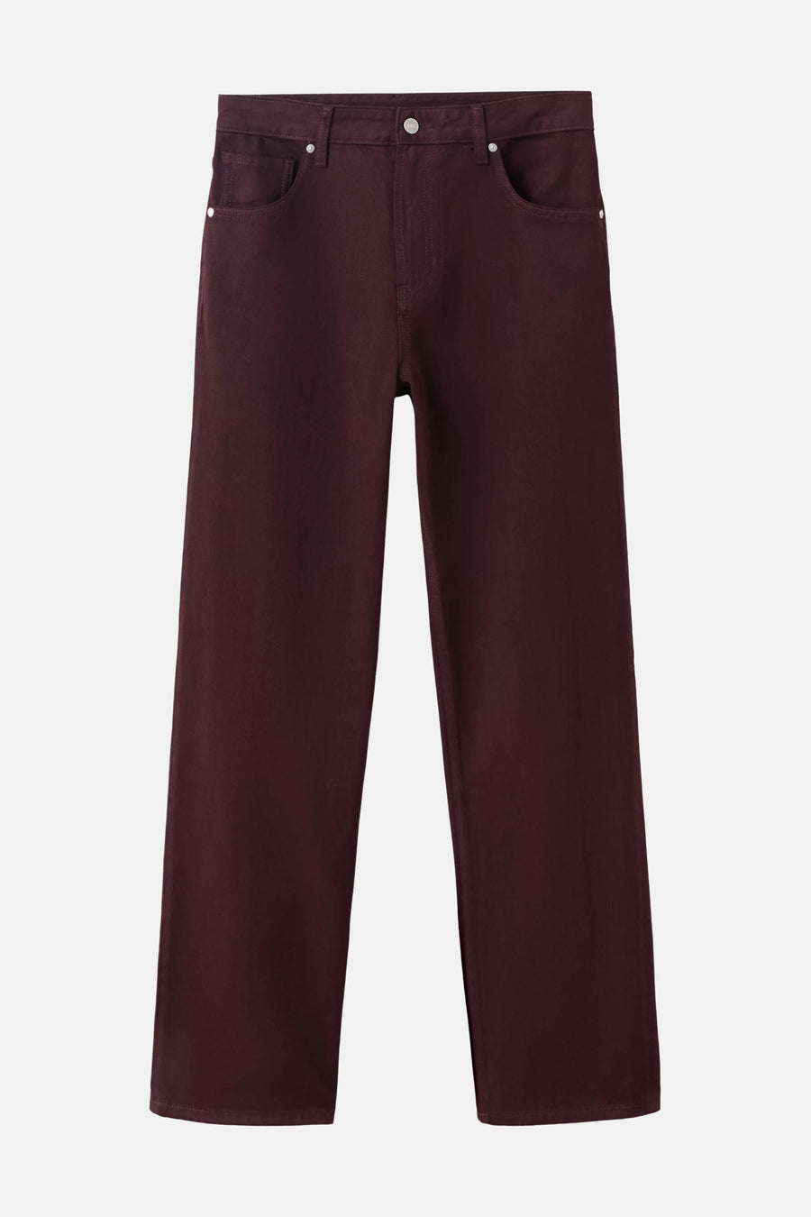 Pantalon 5 poches - bordeaux