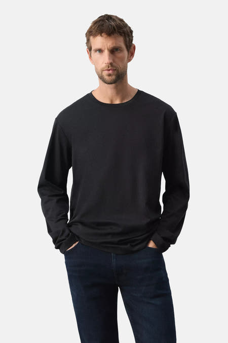 T-shirt à manches longues - noir