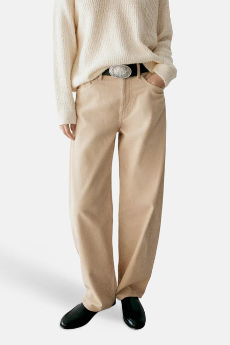 Pantalon 5 poches - écru