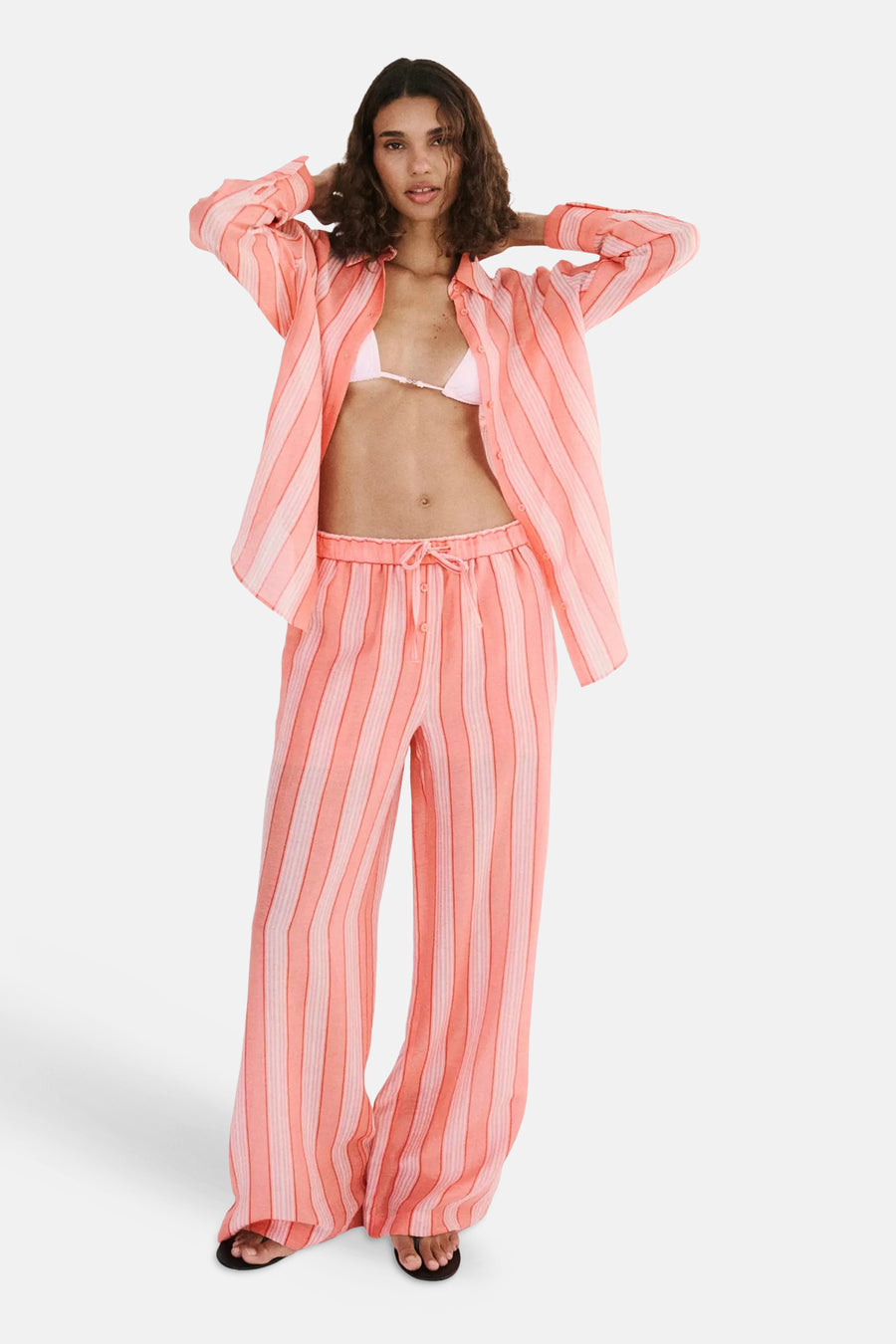 Dames sb seizoensbroek elastic multicolore - MANGO