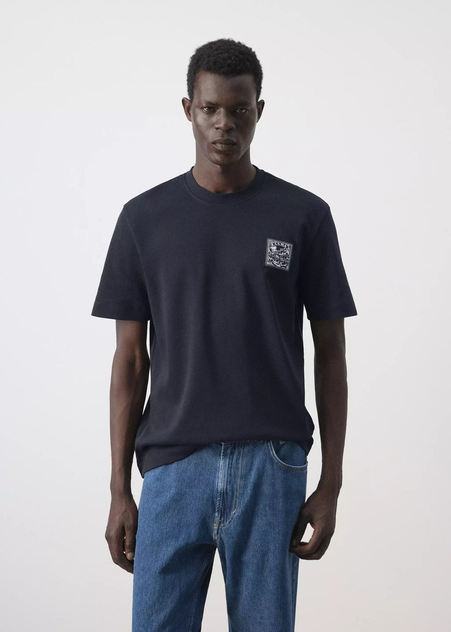 T-shirt (manches courtes) bleu - MANGO