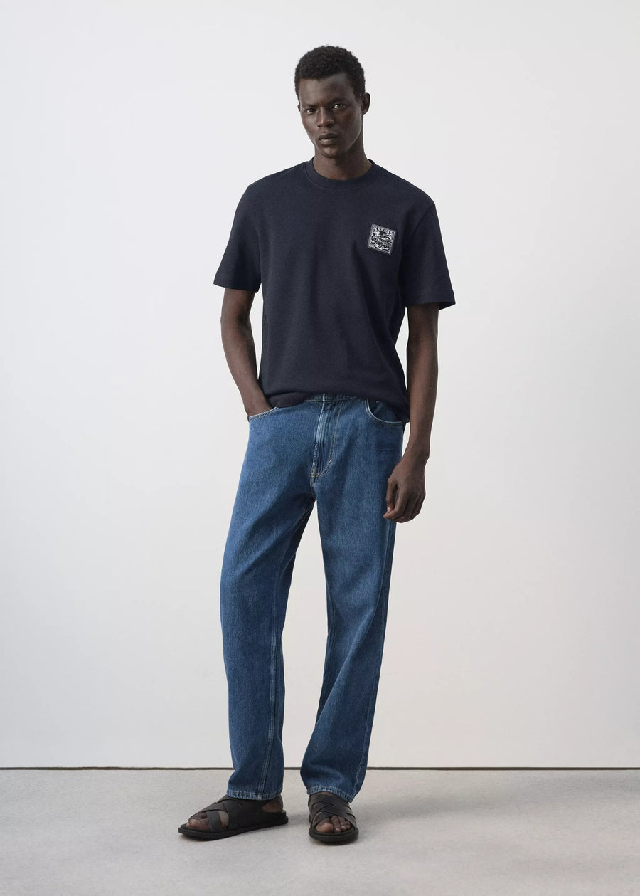 T-shirt (manches courtes) bleu - MANGO