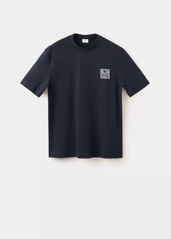 T-shirt (manches courtes) bleu - MANGO