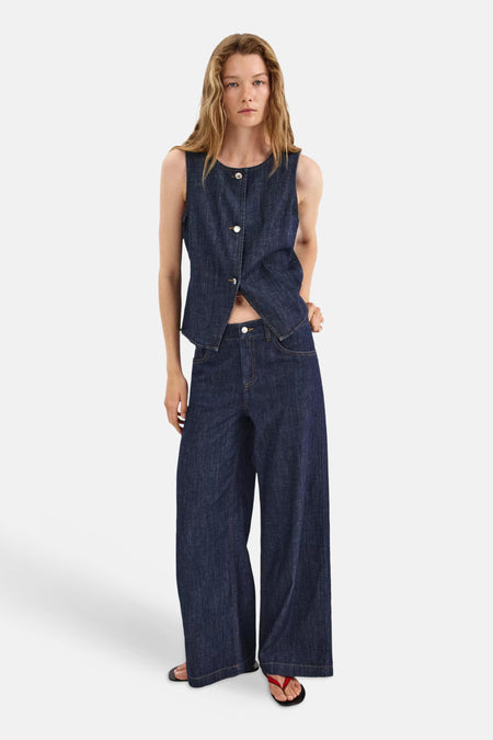 LIA - dark blue denim