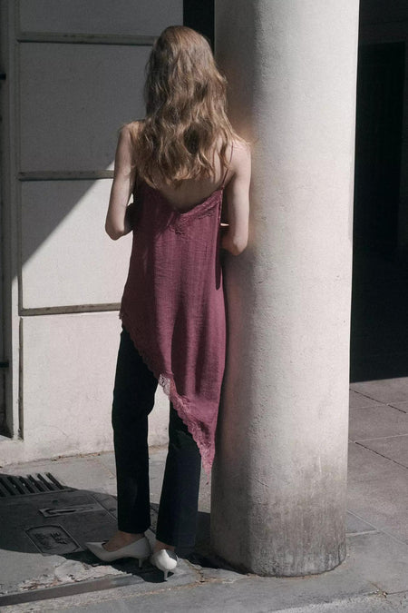 Blouse sans manches - rose