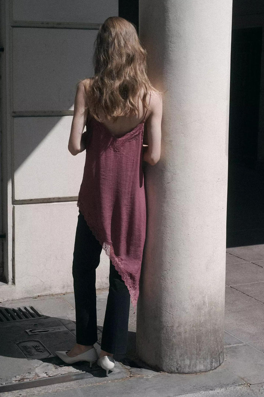 Blouse sans manches - rose