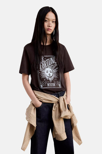 T-shirt à manches courtes - Brun