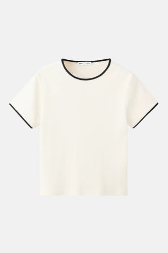 T-shirt à manches courtes - Beige