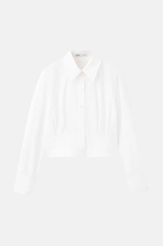 Chemisier (manches longues) blanc - MANGO