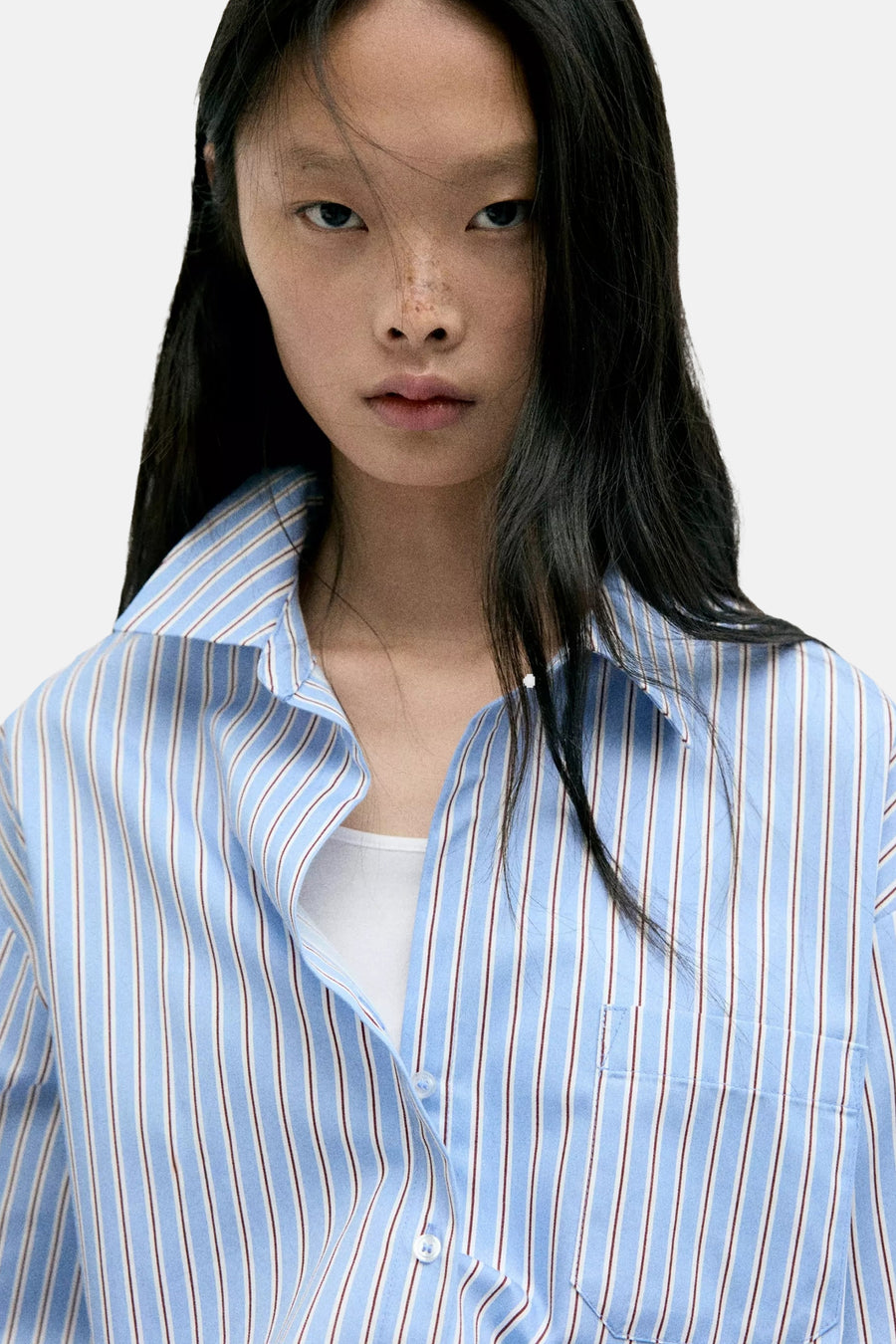 Chemise à manches longues - Bleu