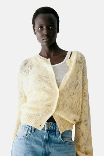 Cardigan jaune - MANGO