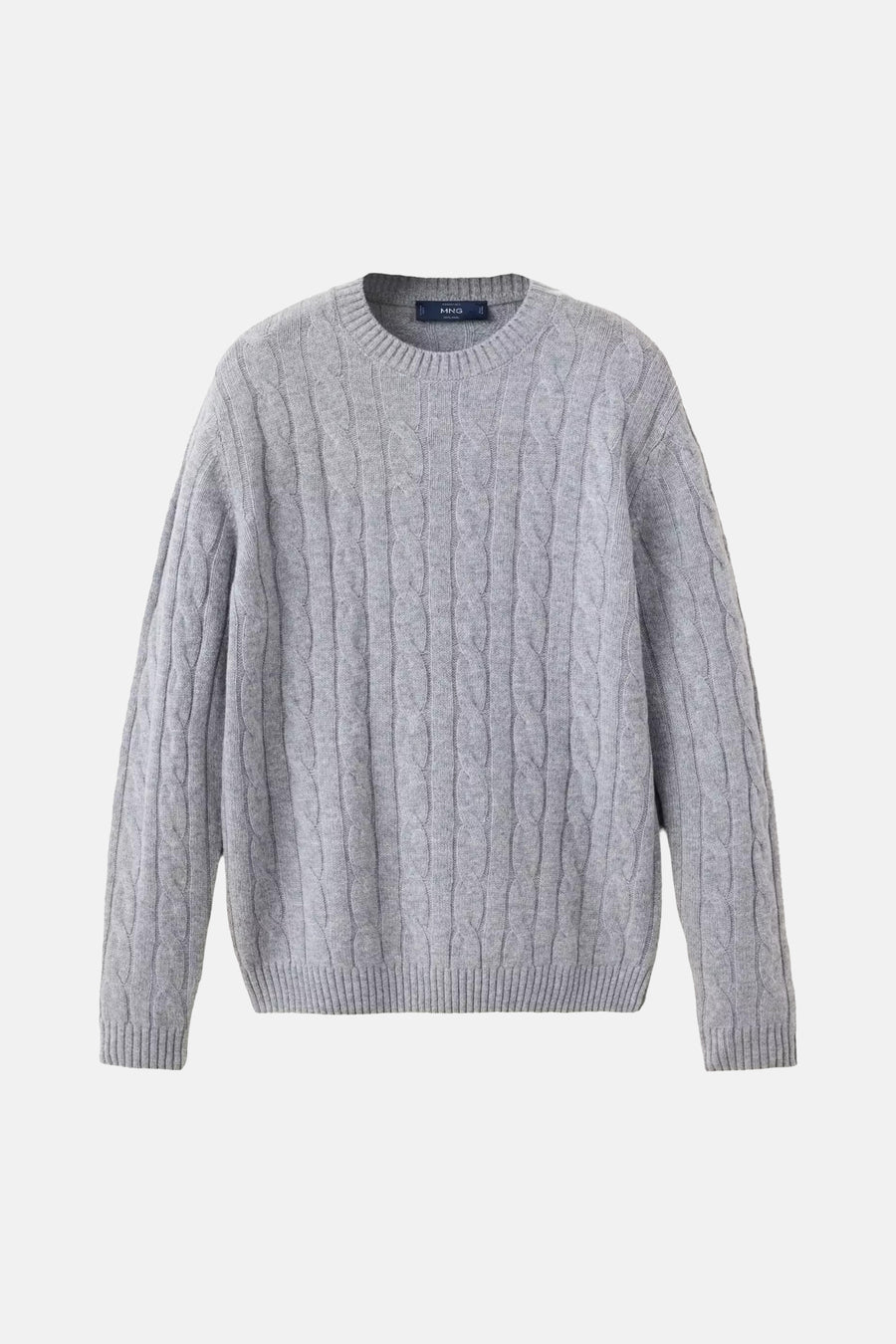 Pull col O - gris