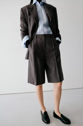 Short de costume - Brun