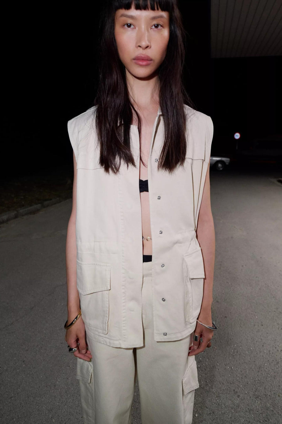 Veste sans manches - beige