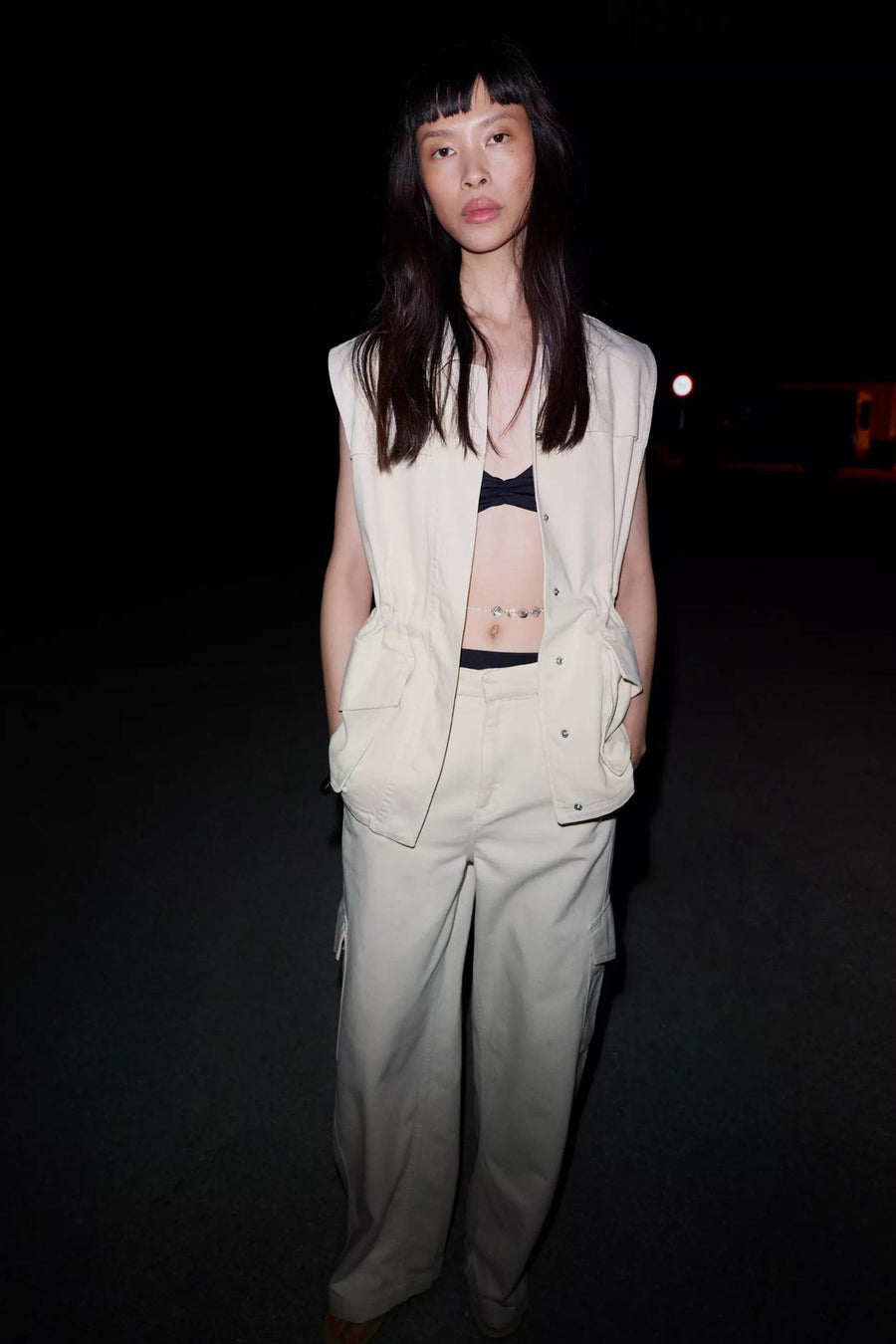 Veste sans manches - beige