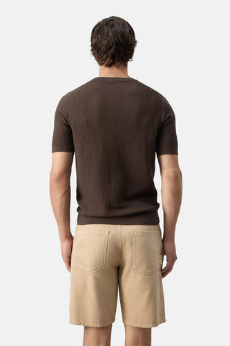 Pull col O - brun