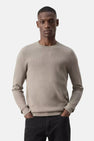 Pull col O - beige