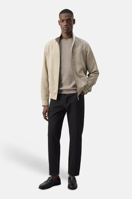 Pull col O - beige