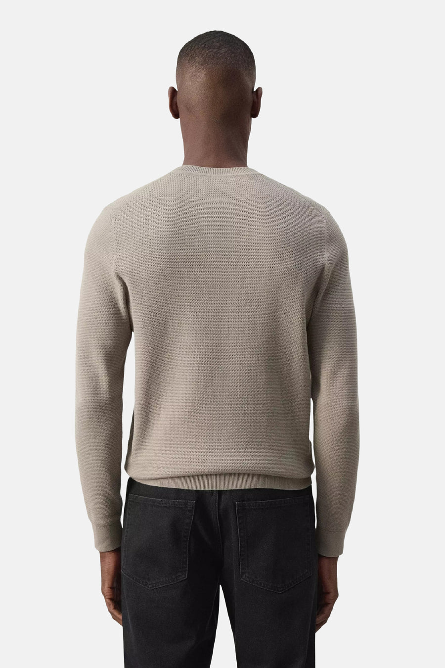 Pull col O - beige