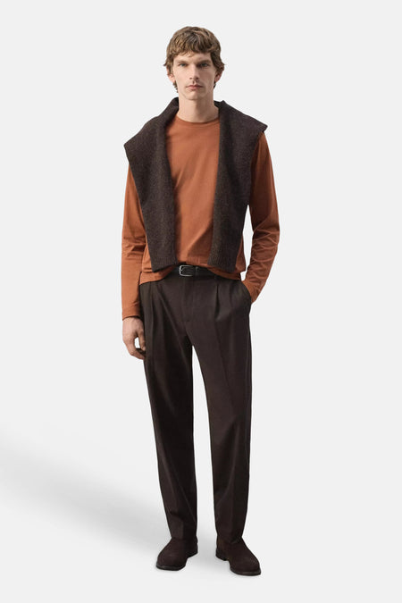 T-shirt (manches longues) brun - MANGO