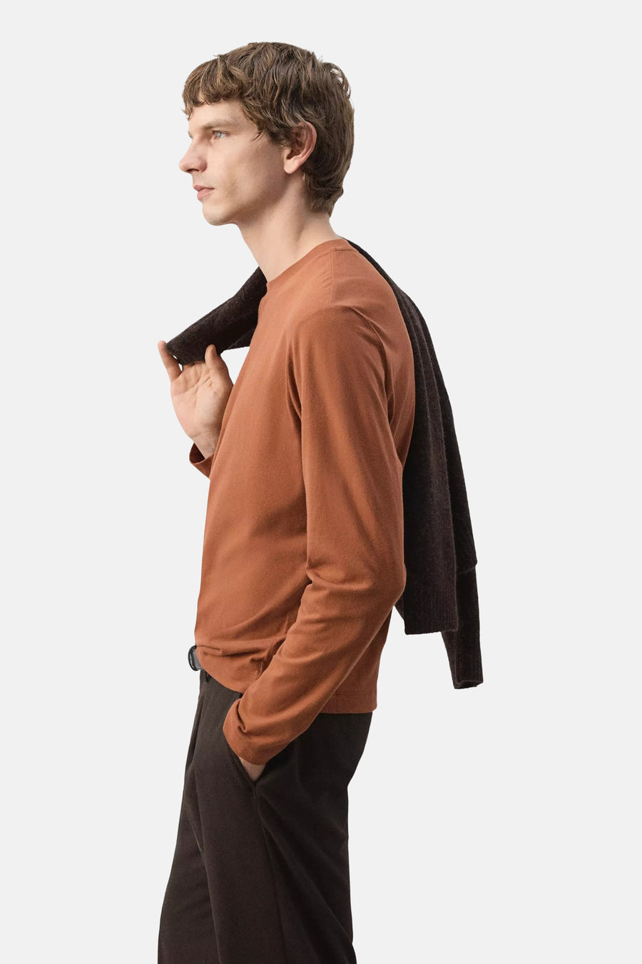 T-shirt (manches longues) brun - MANGO