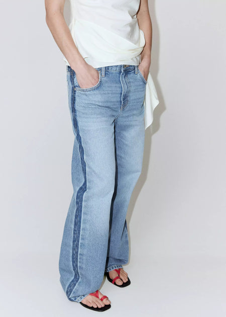 Jeans straight light blue denim - MANGO