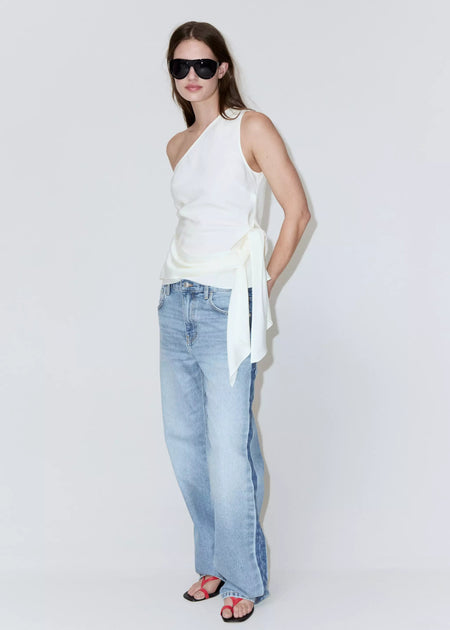 Jeans straight light blue denim - MANGO