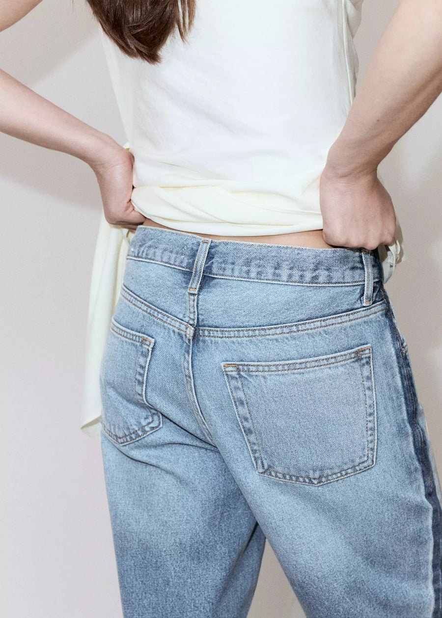 Jeans straight light blue denim - MANGO