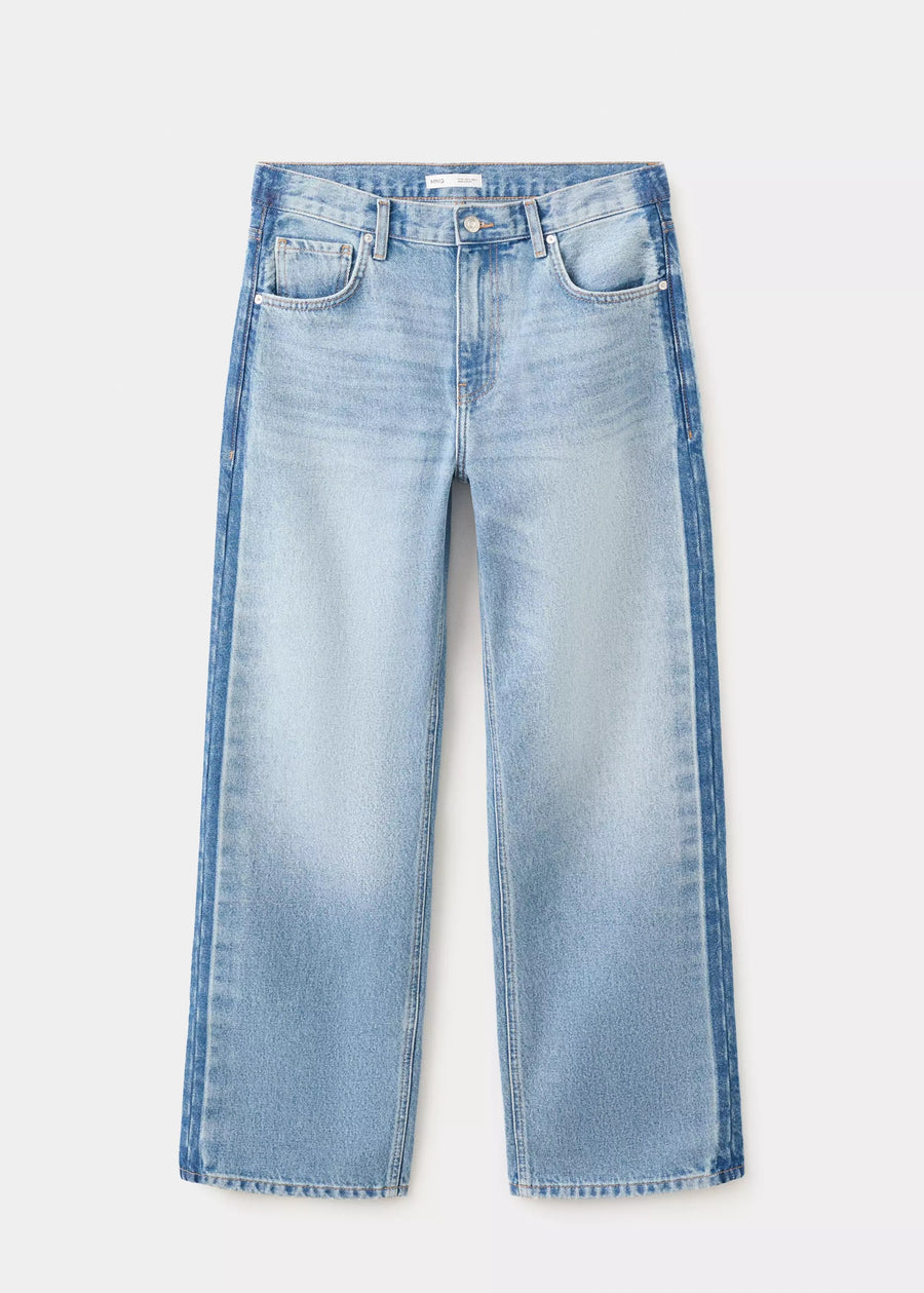 Jeans straight light blue denim - MANGO