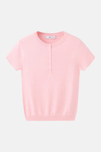 Pull à manches courtes - rose