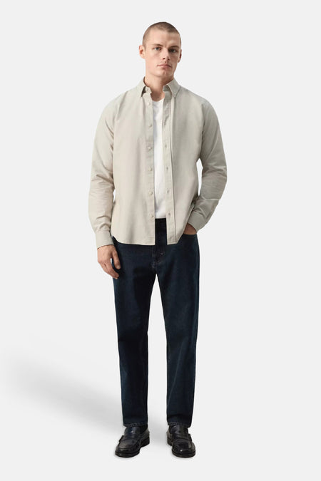 Chemise à manches longues - beige