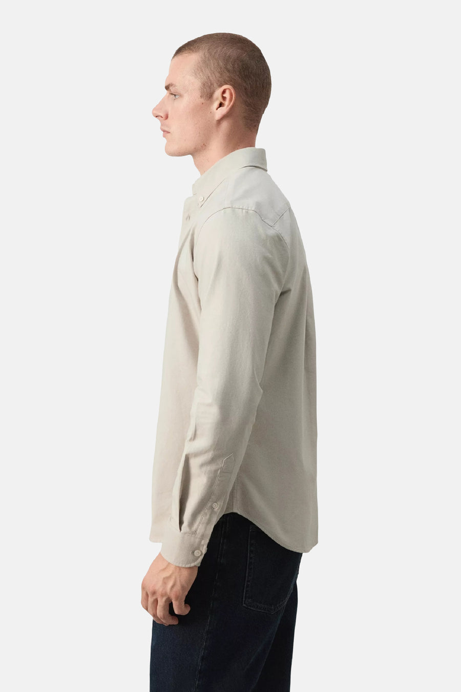 Chemise à manches longues - beige