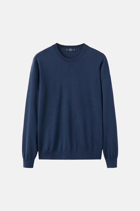 Pull col O - bleu