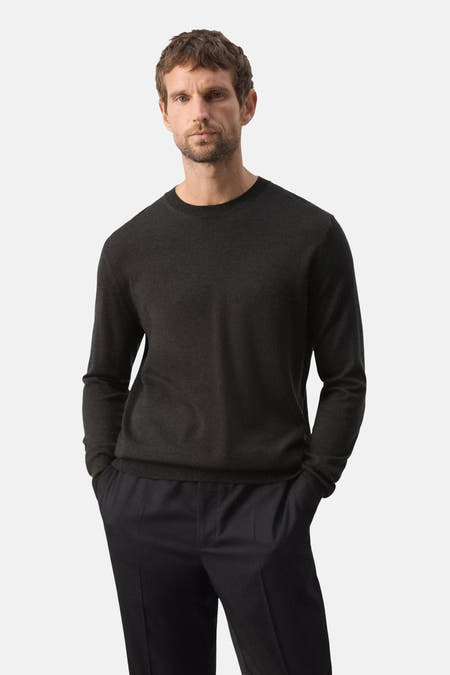Pull col O - brun