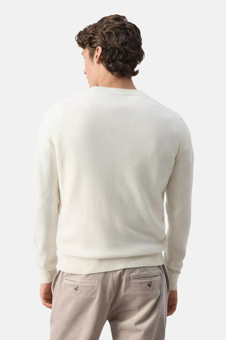 Pull col O - écru