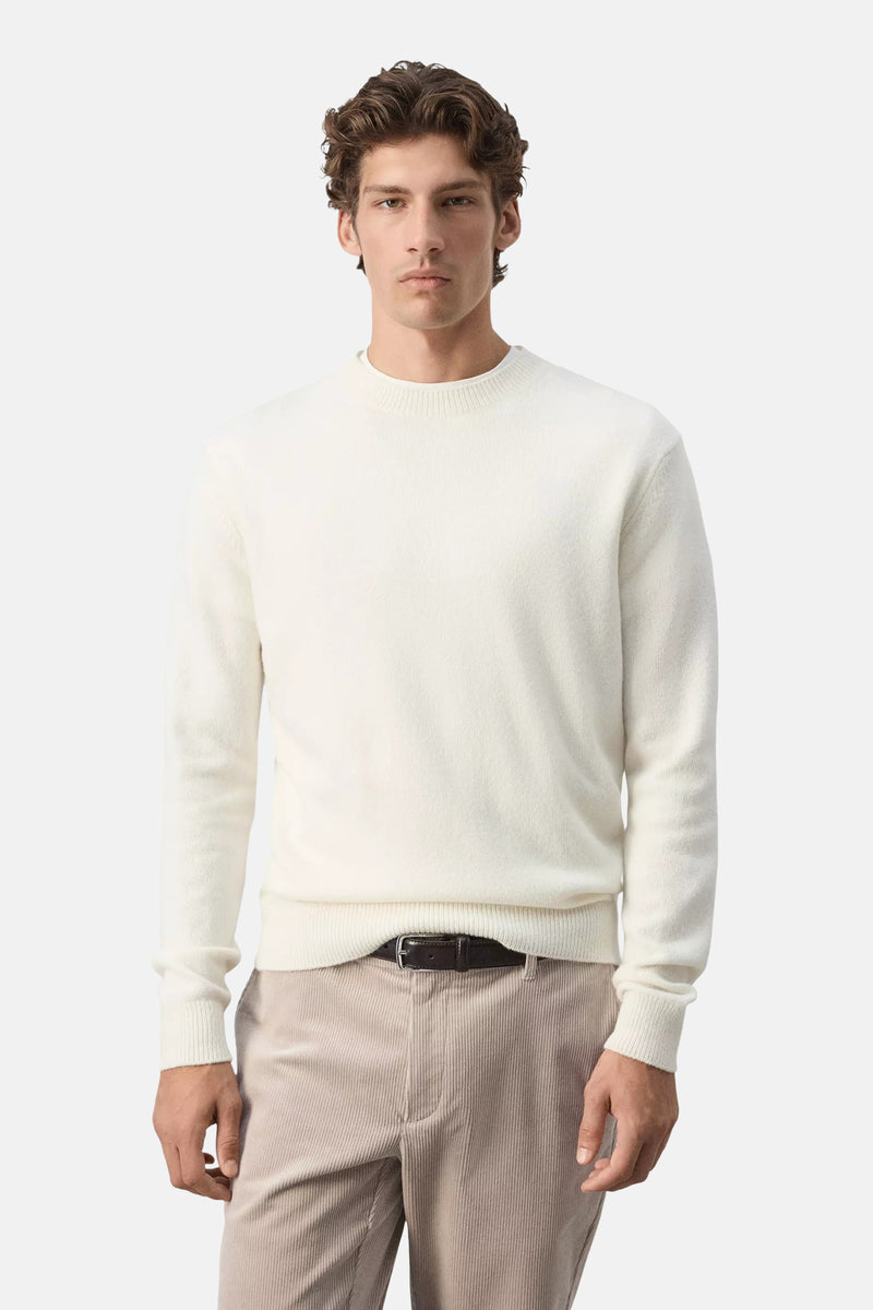 Pull col O - écru