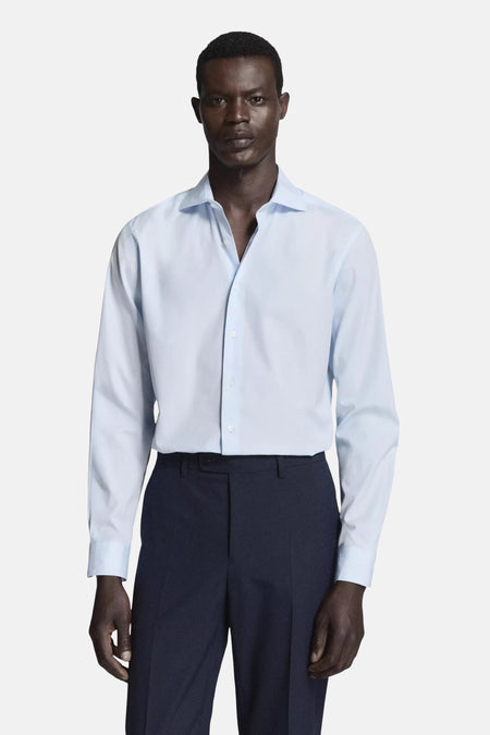 Chemise (manches longues) bleu - MANGO