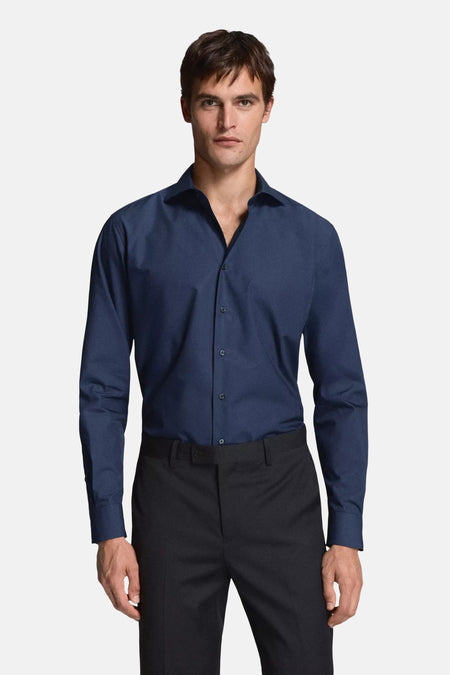 Chemise (manches longues) bleu - MANGO