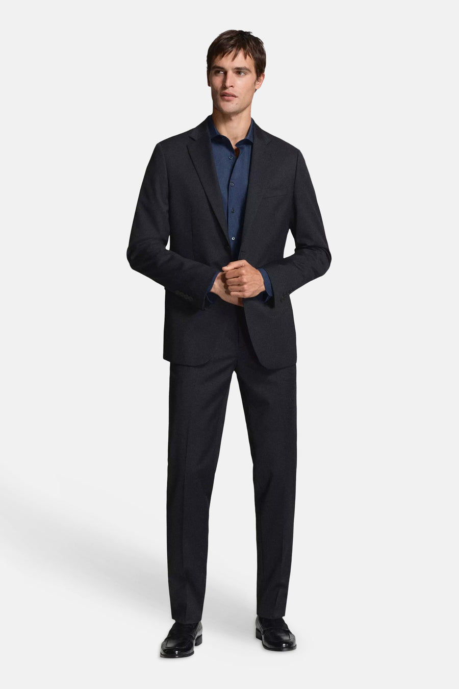 Chemise (manches longues) bleu - MANGO