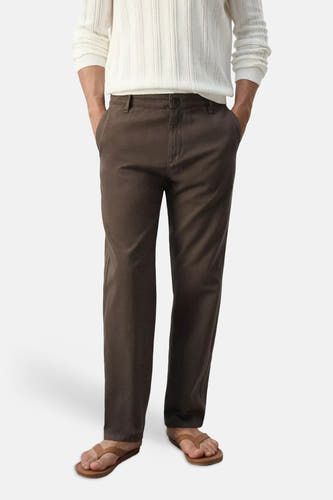 Pantalon 5 poches - brun