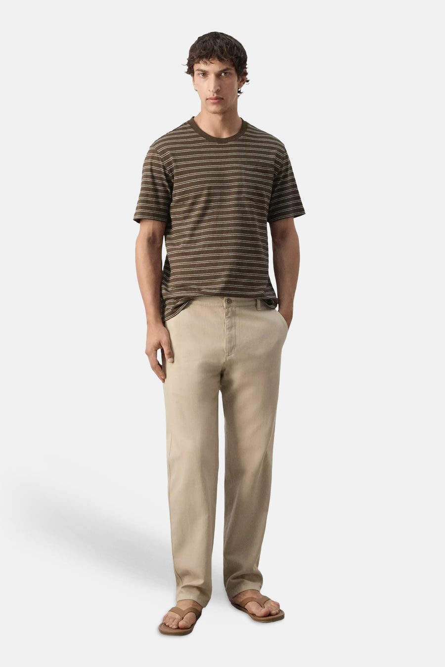 Pantalon 5 poches - beige