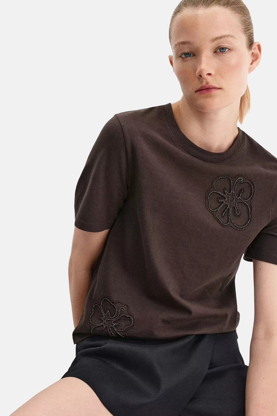 T-shirt à manches courtes - brun