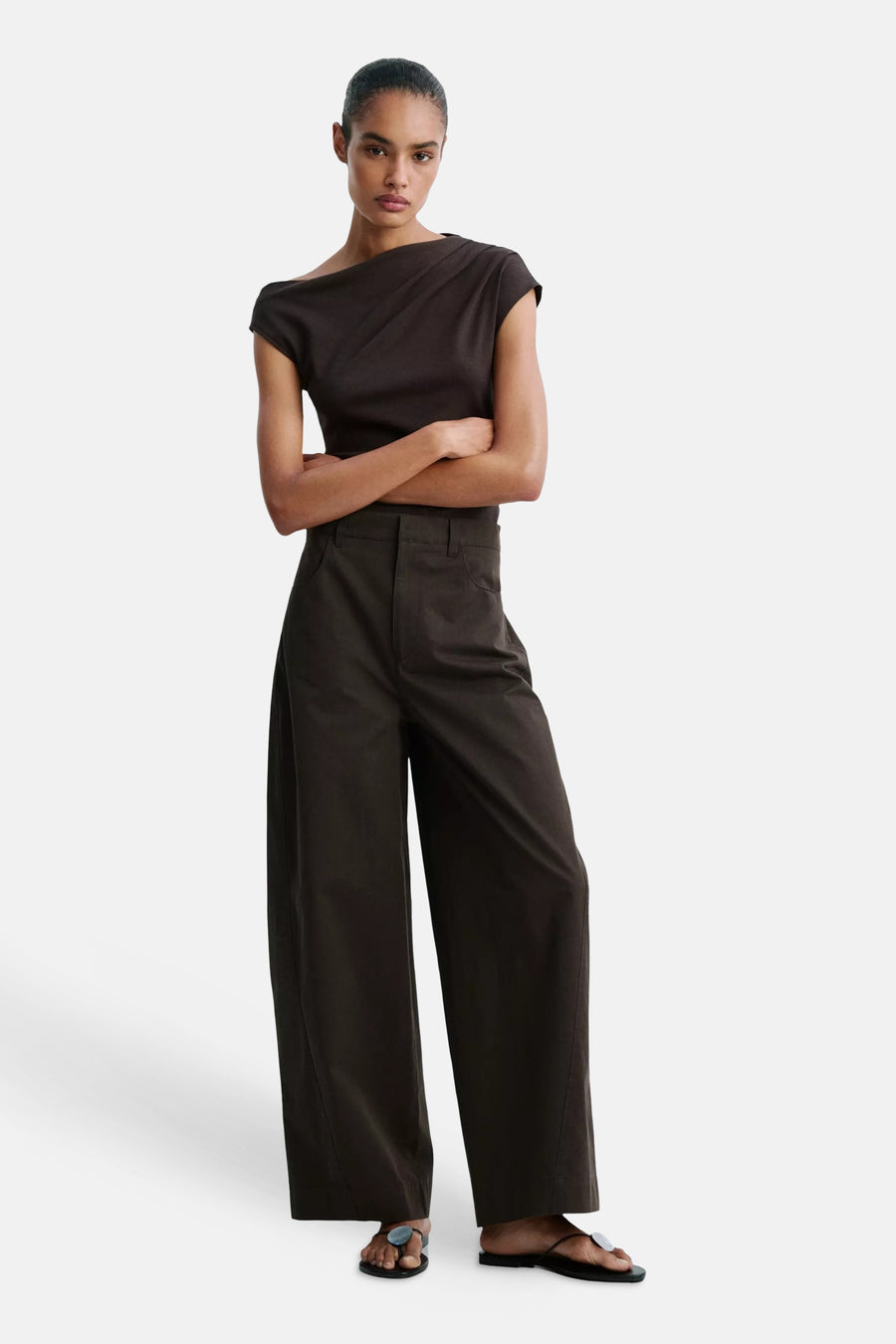 Pantalon - brun