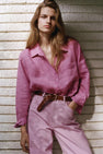 Chemise à manches longues - rose