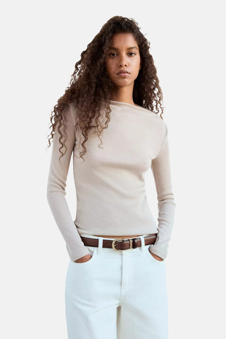 T-shirt à manches longues - beige
