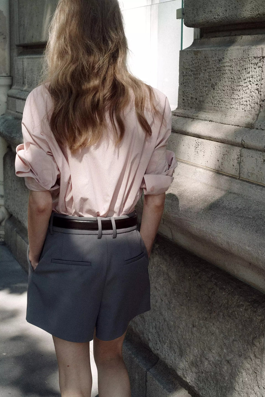 Chemise à manches longues - rose