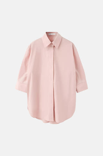 Chemise à manches longues - rose