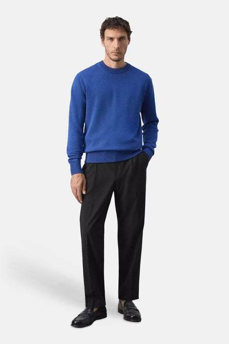 Pull col O - bleu