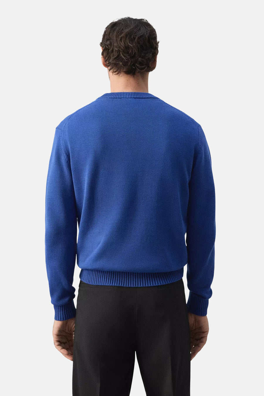 Pull col O - bleu